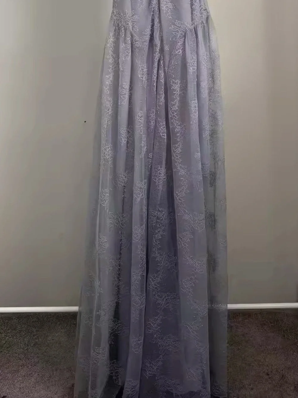 ROTATE BY BIRGER CHRISTENSEN Lace V-Neck Maxi Evening Dress, 32/XXS - Picture 8 of 8